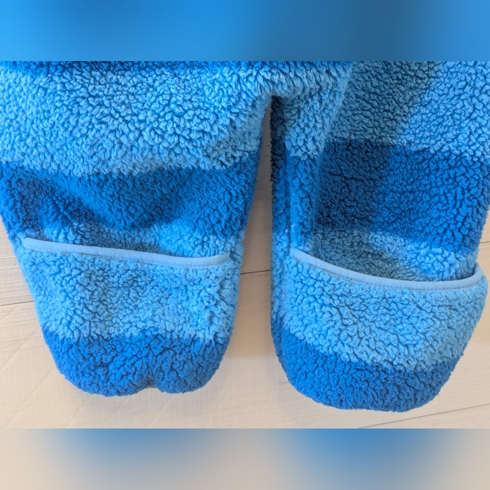 🐻‍❄️ L.L. Bean Bunting Baby Boy Cozy Blue Striped Bear; Size: 3-6 Months - Picture 9 of 12